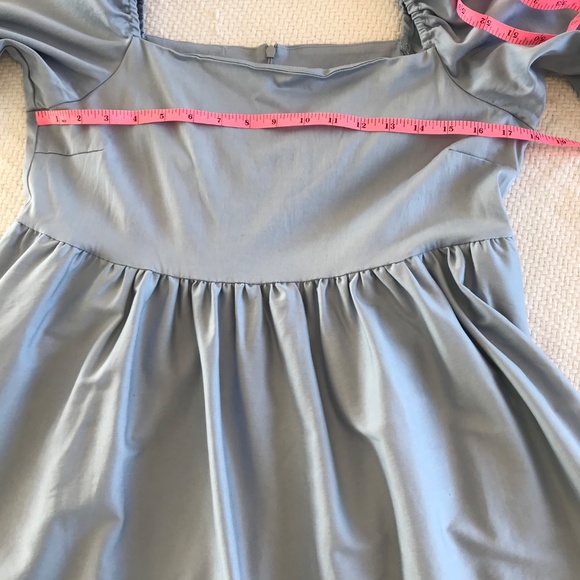 NWT Smash & Tess Sunrise Mini Sky Blue L dress puff sleeve coquette cottage core - Picture 15 of 16